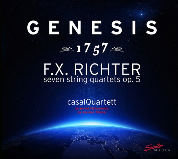 Genesis 1757: F.X. Richter - Seven String Quartets, Op. 5 cover