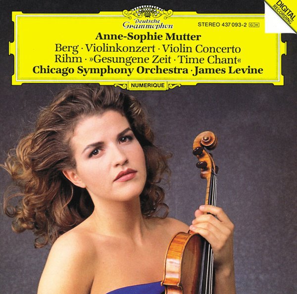 Alban Berg: Violinkonzert; Wolfgang Rihm: Gesungene Zeit album cover