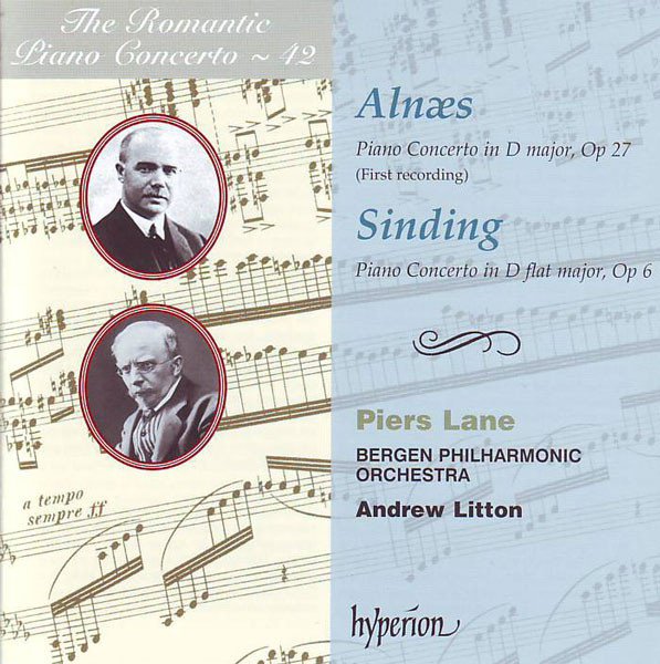 The Romantic Piano Concerto, Vol. 19 - Alnæs & Sinding cover
