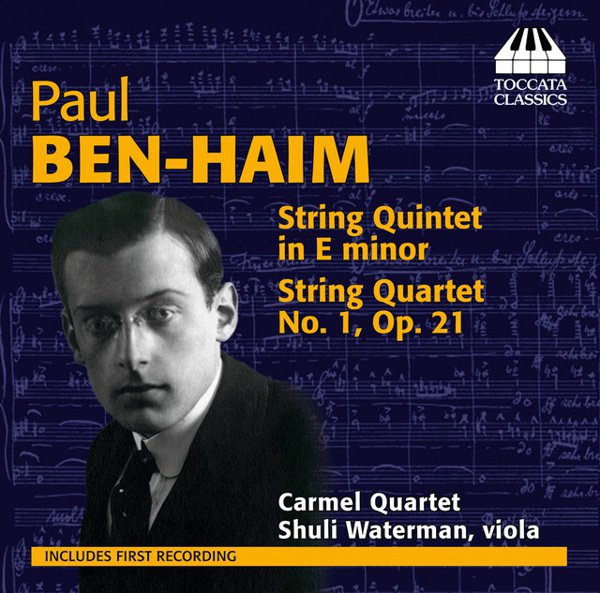 Paul Ben-Haim: String Quintet; String Quartet cover