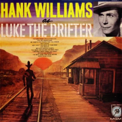 Hank Williams as Luke the Drifter album cover
