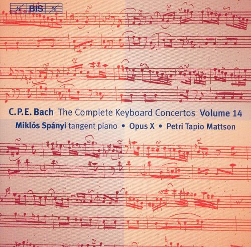 C.P.E. Bach: The Complete Keyboard Concertos, Vol. 14 cover