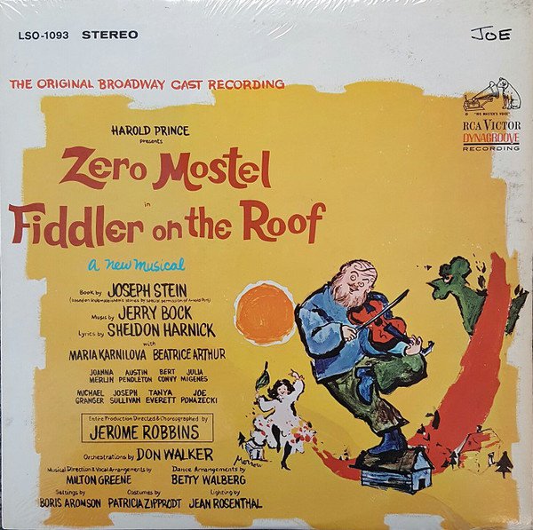 Fiddler on the Roof [Original Broadway Cast Recording] cover