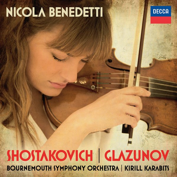 Shostakovich: Violin Concerto No. 1 - Glazunov: Violin Concerto cover