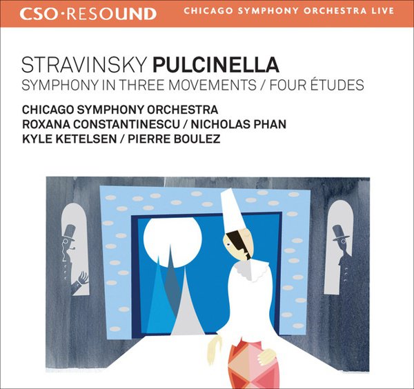 Stravinsky: Pulcinella; Symphony in Three Movements; Four Études album cover