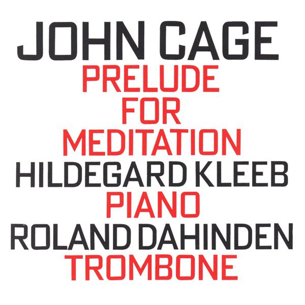 John Cage: Prelude for Meditation album cover