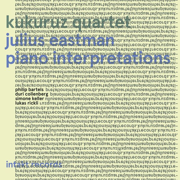 Julius Eastman: Piano Interpretations cover