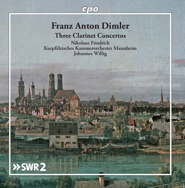 Dimler: Clarinet Concertos cover