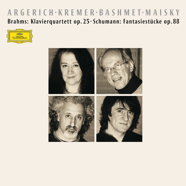 Brahms: Piano Quartet Op. 25; Schumann: Fantasiestücke Op. 88 cover