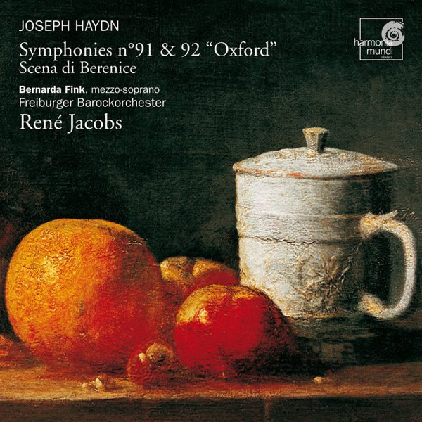 Haydn: Symphonies no. 91 & 92 “Oxford”; Scena di Berenice cover