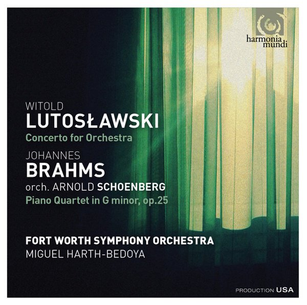 Lutoslawski: Concerto for orchestra: Brahms: Piano Quartet in G Minor cover