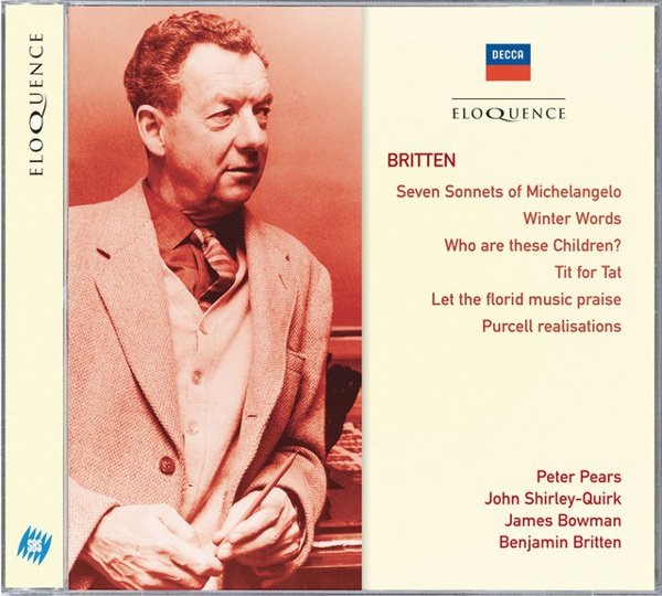 Britten: Seven Sonnets of Michelangelo; Winter Words; Who are these Children; etc. cover