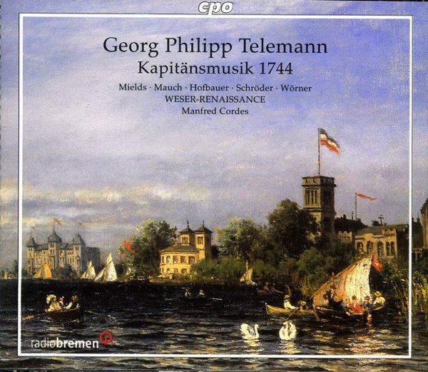 Georg Philipp Telemann: Kapitänsmusik 1744 album cover