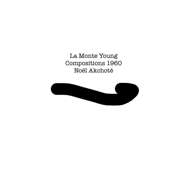 La Monte Young: Compositions 1960 (Arr. for Guitar) album cover