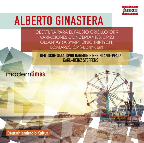 Alberto Ginastera: Obertura para el Fausto Criollo; Variaciones Concertantes; Ollantay (A Symphonic Triptych); Bomarzo album cover