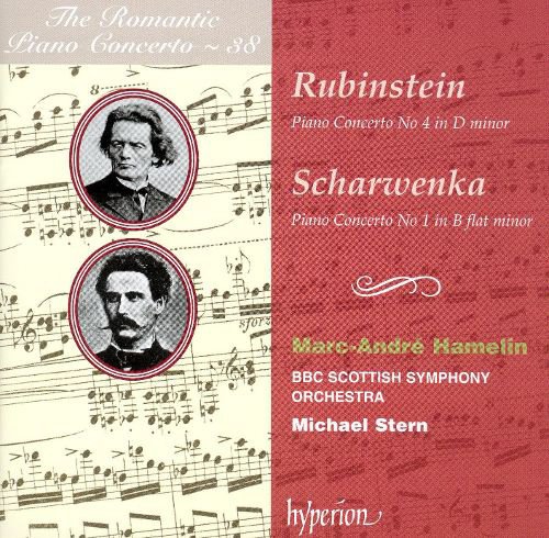 Rubinstein: Piano Concerto No. 4; Scharwenka: Piano Concerto No. 1 cover