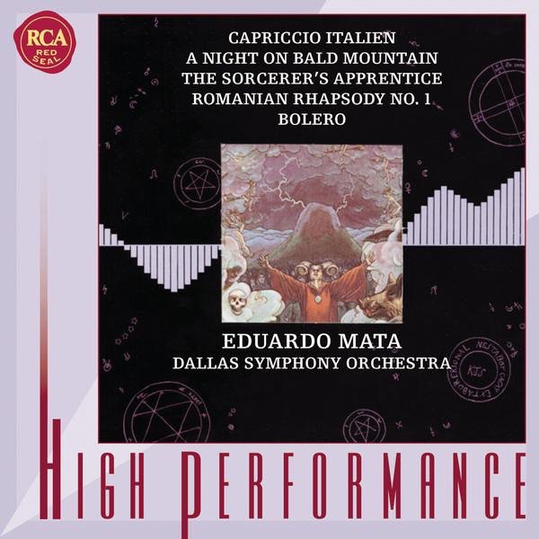 Tchaikovsky: Caprissio italien; Mussorgsky: A Night on Bald Mountain; Dukas: The Sorcerer&#8217;s Apprentice cover