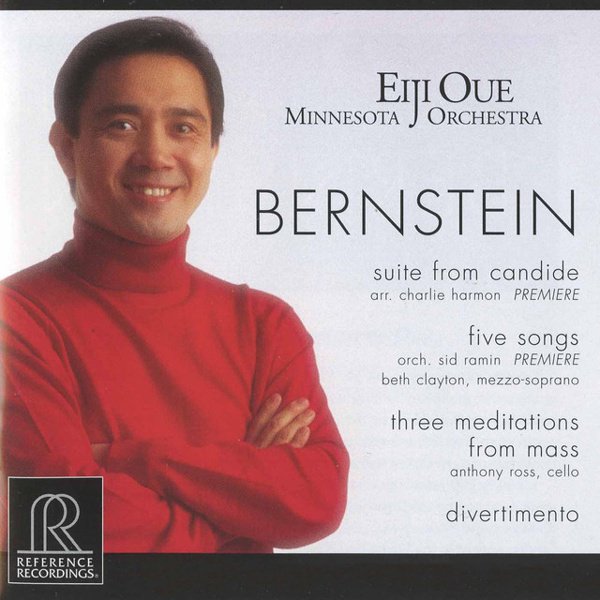 Bernstein: Suite from Candide; Five Songs; Three Meditations from Mass; Divertimento cover