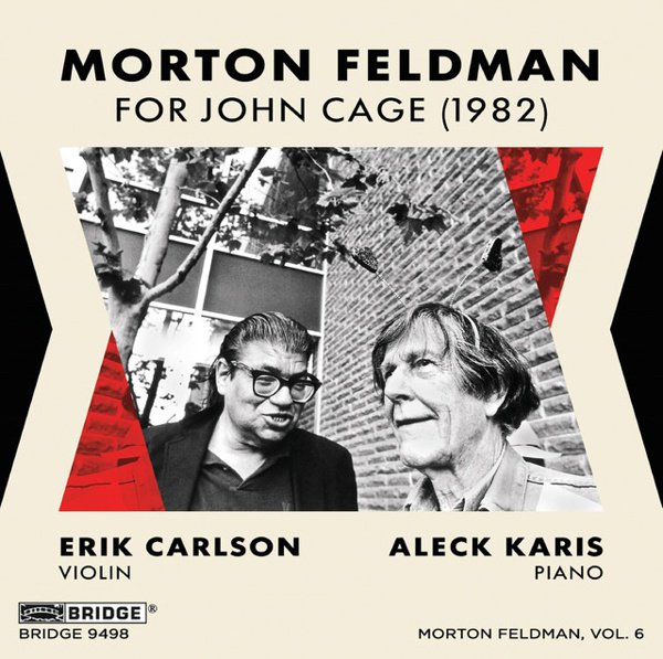 Morton Feldman: For John Cage (1982) cover