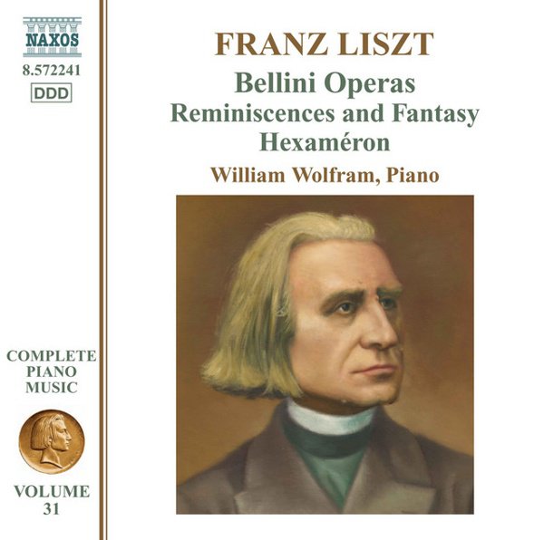 Liszt Complete Piano Music, Vol. 31: Bellini Operas cover