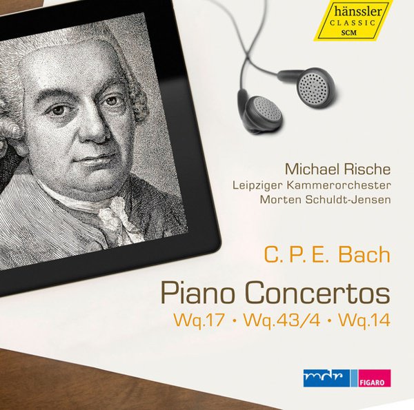 C.P.E. Bach: Piano Concertos, Wq. 17, 43/4, 14 album cover