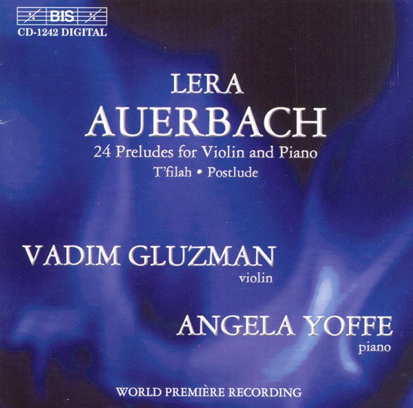 Lera Auerbach: 24 Preludes for Violin and Piano; T’filah; Postlude cover