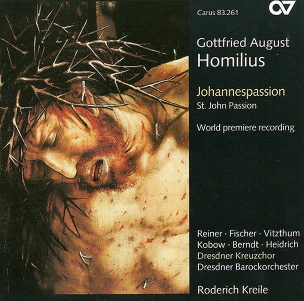 Homilius: Johannespassion cover