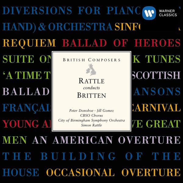 Rattle Conducts Britten cover