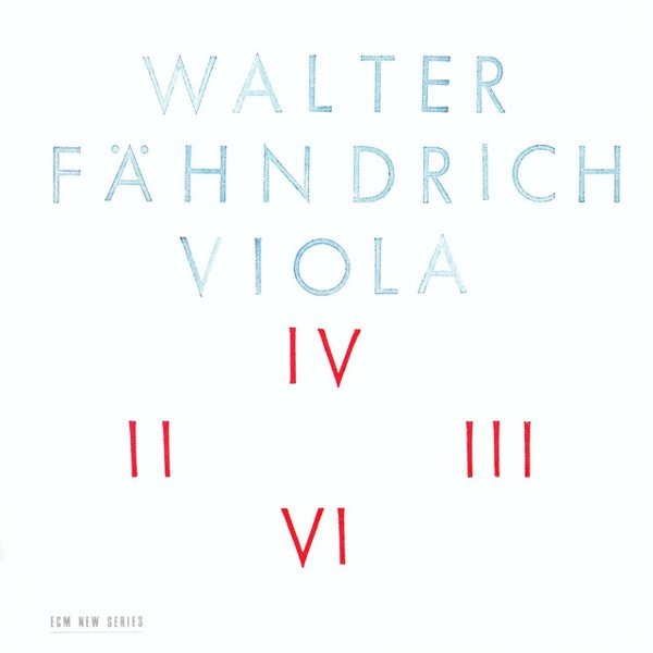 Walter Fähndrich: Viola IV, II, III, VI cover