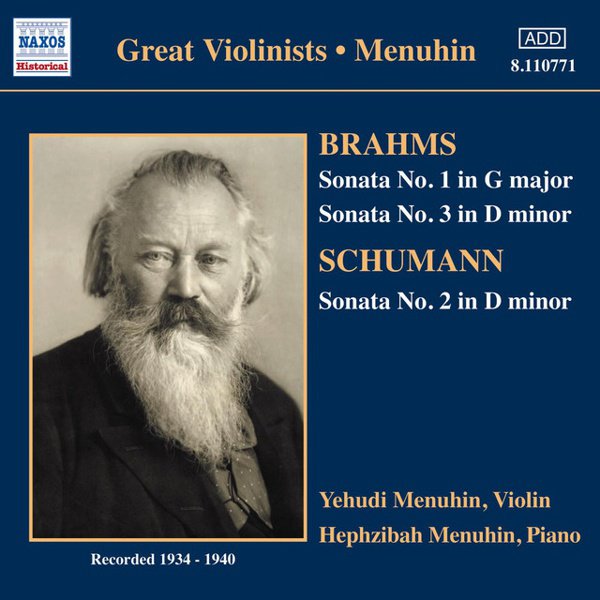 Brahms: Violin Sonatas Nos. 1 & 3; Schumann: Violin Sonata No. 2 cover
