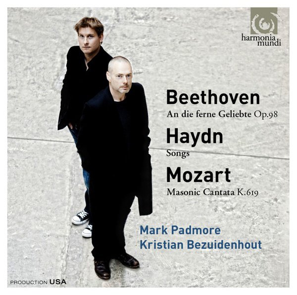 Beethoven: An die ferne Geliebte, Op. 98; Haydn: Songs; Mozart: Masonic Cantata K. 619 cover