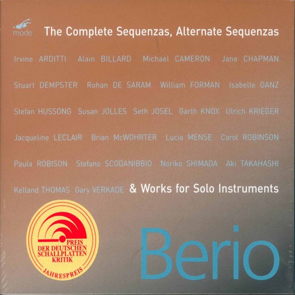 Berio: The Complete Sequenzas, Alternate Sequenzas & Works for Solo Instruments album cover