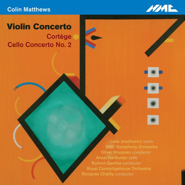 Colin Matthews: Violin Concerto; Cortège; Cello Concerto No. 2 cover