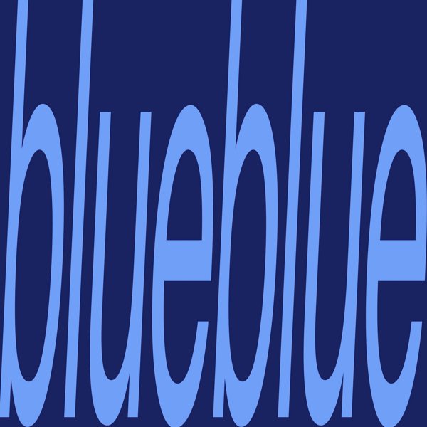 blueblue cover