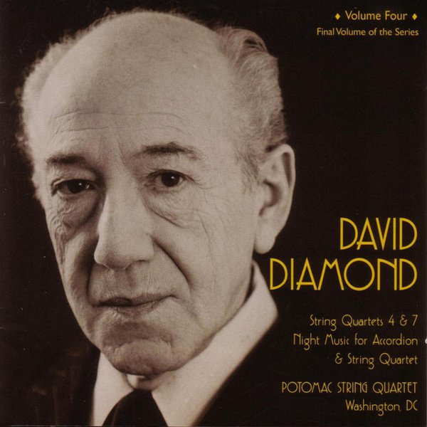 David Diamond: String Quartets, Vol. 4 cover