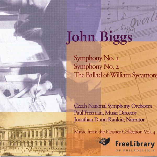 John Biggs: Symphony Nos. 1 & 2; The Ballad of William Shakespeare cover