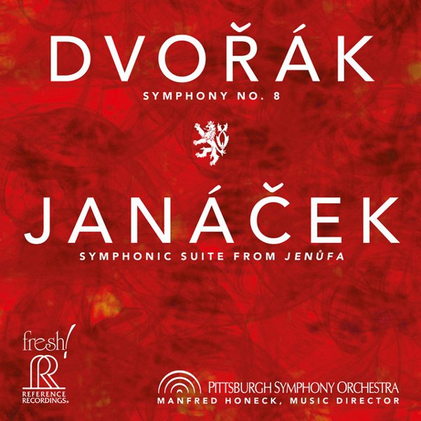 Dvorák: Symphony No. 8; Janácek: Symphonic Suite from Jenufa cover