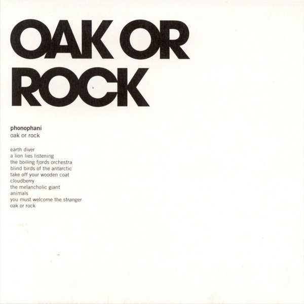 Oak Or Rock cover