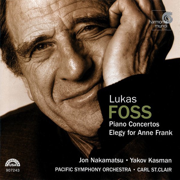 Lukas Foss: Piano Concertos; Elegy for Anne Frank cover